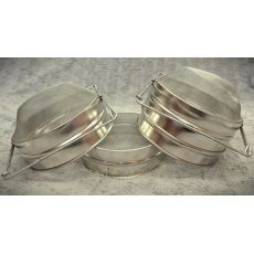 Cedník dvojitý oblé dno